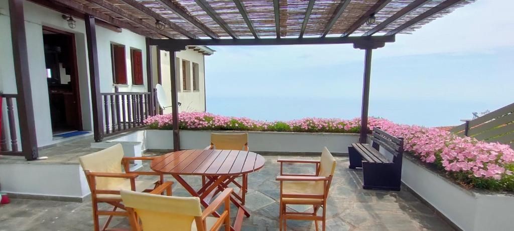 patio from house in Zagora, Pelion